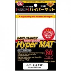 KMC Standard Sleeves - Hyper Mat Clear (80 Sleeves)