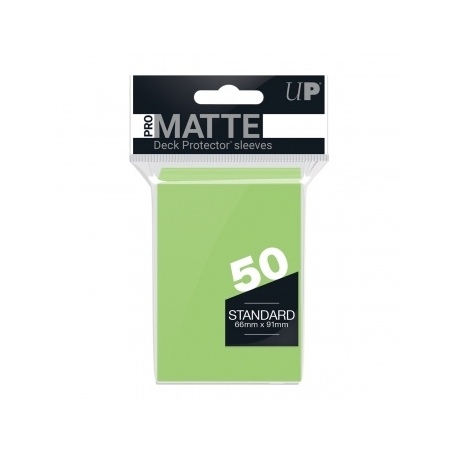 UP - Standard Sleeves - Pro-Matte - Non Glare - Lime Green (50 Sleeves)