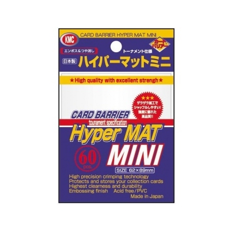 KMC Small Sleeves - Hyper Mat White (60 Sleeves)