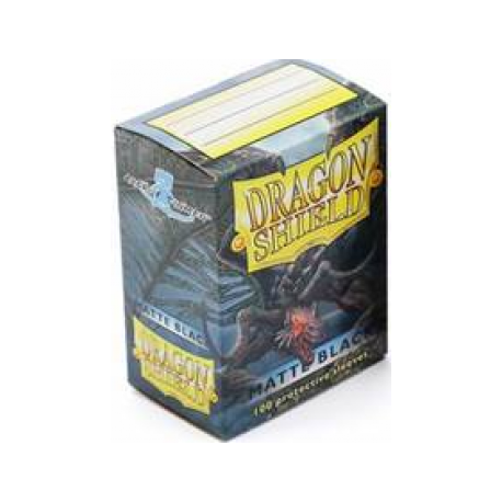 Dragon Shield Standard Sleeves - Matte Black (100 Sleeves)