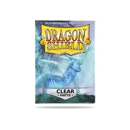 Dragon Shield Standard Sleeves - Matte Clear (100 Sleeves)