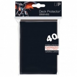 UP - Oversized Top Loading Sleeves - Black (40 Sleeves)