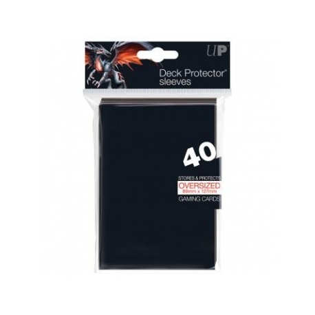 UP - Oversized Top Loading Sleeves - Black (40 Sleeves)