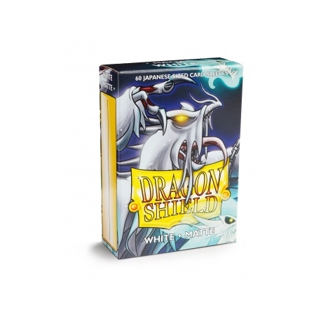 Dragon Shield Small Sleeves - Japanese Matte White (60 Sleeves)