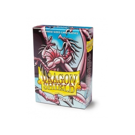 Dragon Shield Small Sleeves - Japanese Matte Pink (60 Sleeves)