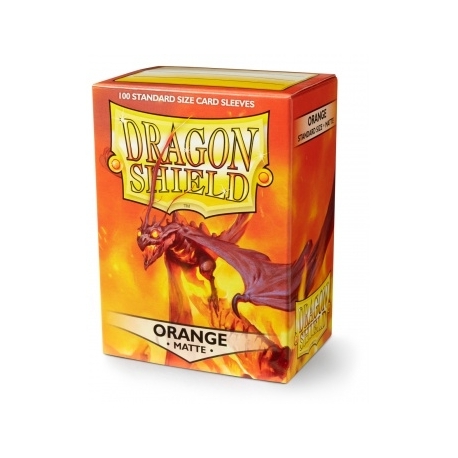 Dragon Shield Standard Sleeves - Matte Orange (100 Sleeves)