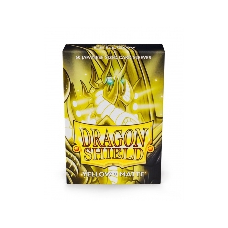 Dragon Shield Small Sleeves - Japanese Matte Yellow (60 Sleeves)