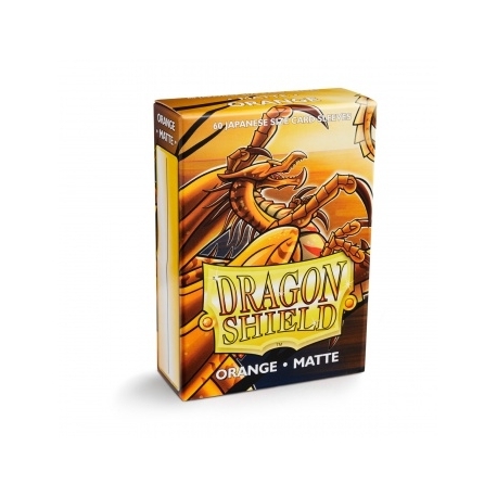 Dragon Shield Small Sleeves - Japanese Matte Orange (60 Sleeves)