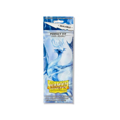 Dragon Shield Standard Perfect Fit Sealable Sleeves - Clear (100 Sleeves)