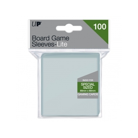 UP - Lite Board Game Sleeves 69mm x 69mm (100 Sleeves)