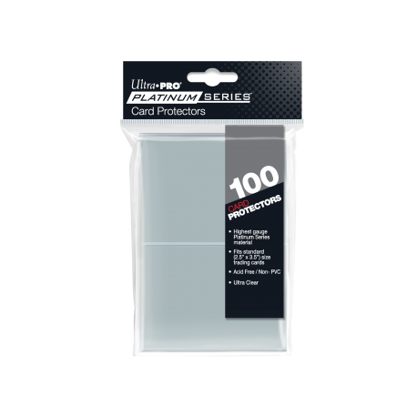 UP - 2-1/2 X 3-1/2" Platinum Series Card Protectors (100 Sleeves)"