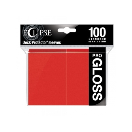 UP - Standard Sleeves - Gloss Eclipse - Apple Red (100 Sleeves)