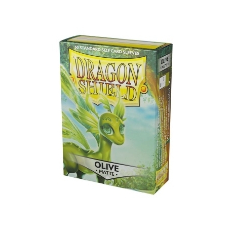 Dragon Shield Standard Matte Sleeves - Olive (60 Sleeves)