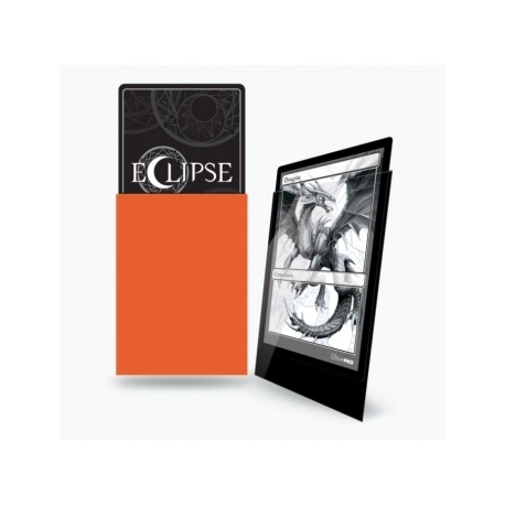 UP - Standard Sleeves - Gloss Eclipse - Pumpkin Orange (100 Sleeves)
