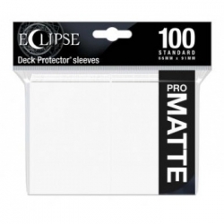 UP - Eclipse Matte Standard Sleeves: Arctic White (100 Sleeves)
