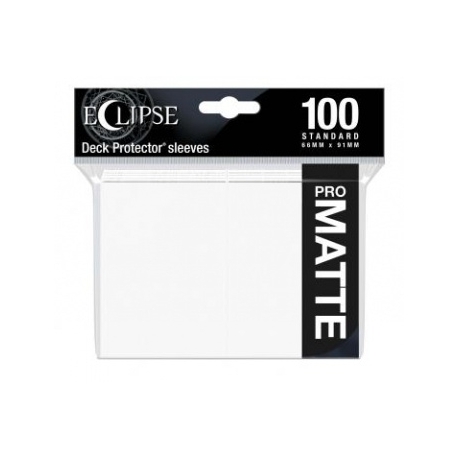 UP - Eclipse Matte Standard Sleeves: Arctic White (100 Sleeves)