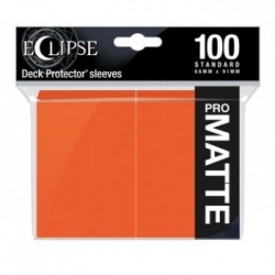 UP - Eclipse Matte Standard Sleeves: Pumpkin Orange (100 Sleeves)