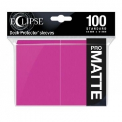 UP - Eclipse Matte Standard Sleeves: Hot Pink (100 Sleeves)