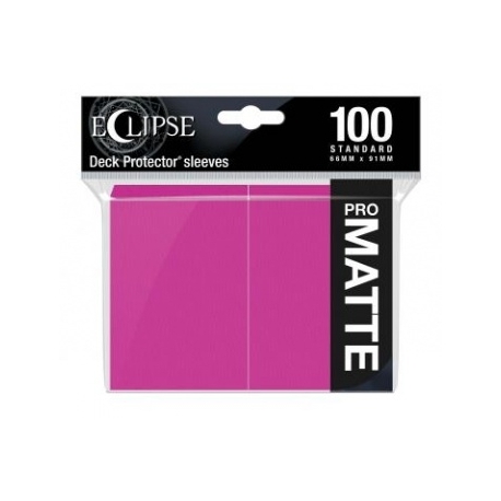 UP - Eclipse Matte Standard Sleeves: Hot Pink (100 Sleeves)