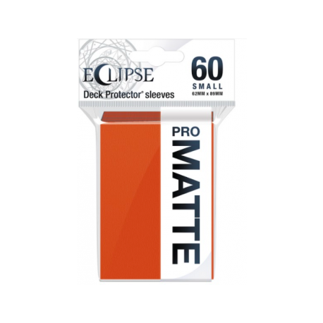 UP - Eclipse Matte Small Sleeves: Pumpkin Orange (60 Sleeves)