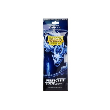 Dragon Shield Japanese Size Perfect Fit Sealable Inner Sleeves - Clear Yama (100 Sleeves)