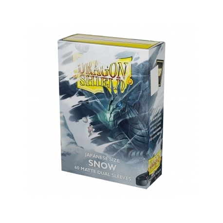 Dragon Shield Japanese size Dual Matte Sleeves - Snow 'Nirin' (60 Sleeves)