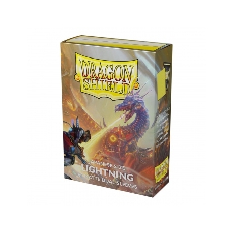Dragon Shield Japanese size Dual Matte Sleeves - Lightning 'Ailia' (60 Sleeves)