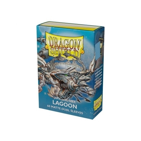 Dragon Shield Japanese size Dual Matte Sleeves - Lagoon 'Saras' (60 Sleeves)