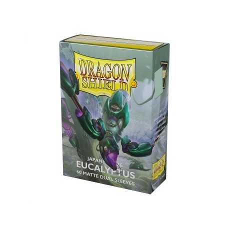 Dragon Shield Japanese size Dual Matte Sleeves - Eucalyptus 'Lehel' (60 Sleeves)