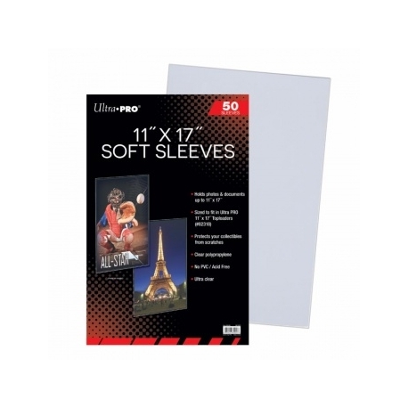 UP - 11 x 17" Soft Sleeves (50 Sleeves)"