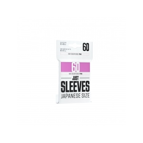 Just Sleeves - Japanese Size Pink (60 Sleeves)