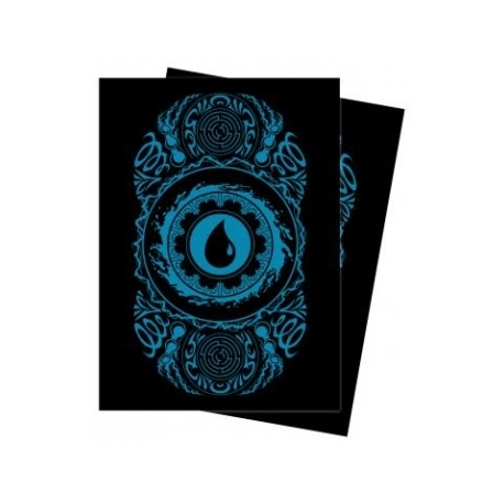 UP - Standard Sleeves for Magic: The Gathering Mana 7 Island (100 Sleeves)