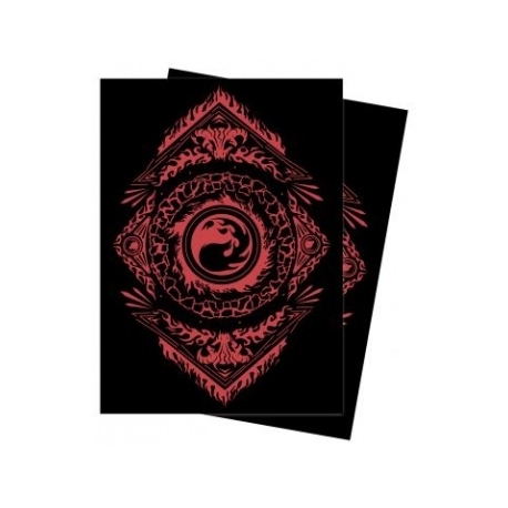 UP - Standard Sleeves for Magic: The Gathering Mana 7 Mountain (100 Sleeves)