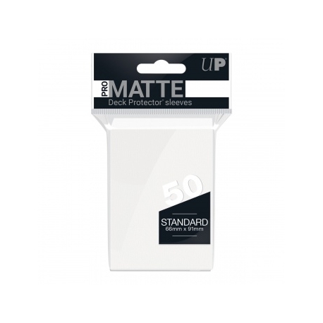 UP - Standard Sleeves - Pro-Matte - Non Glare - White (50 Sleeves)