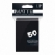 UP - Standard Sleeves - Pro-Matte - Non Glare - Black (50 Sleeves)