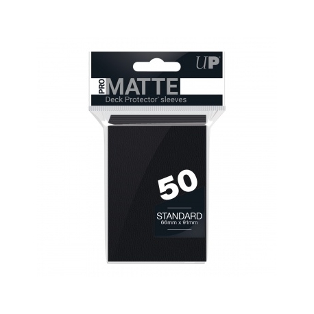 UP - Standard Sleeves - Pro-Matte - Non Glare - Black (50 Sleeves)