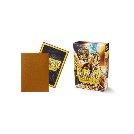 Dragon Shield Small Sleeves - Japanese Matte Gold (60 Sleeves)