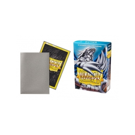 Dragon Shield Small Sleeves - Japanese Matte Silver (60 Sleeves)