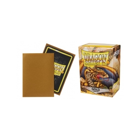 Dragon Shield Standard Sleeves - Matte Gold (100 Sleeves)