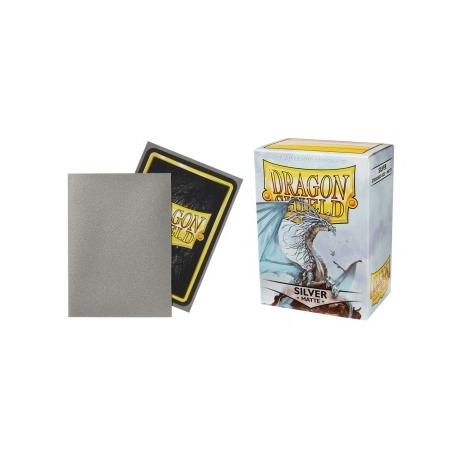 Dragon Shield Standard Sleeves - Matte Silver (100 Sleeves)