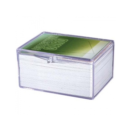 UP - Hinged Clear Box - (For 100 Cards)