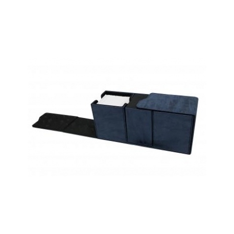 UP - Suede Collection Alcove Vault Deck Box - Sapphire