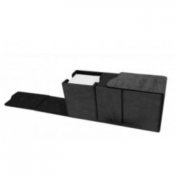 UP - Suede Collection Alcove Vault Deck Box - Jet