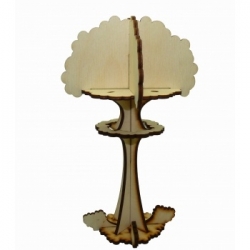 e-Raptor Atomic Explosion Marker - Wood