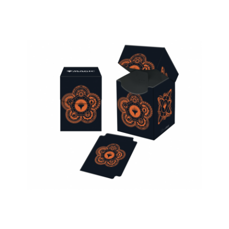 UP - 100+ Deck Box for Magic: The Gathering Mana 7 Color Wheel