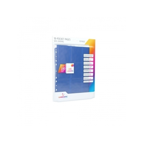 Gamegenic - Sideloading 18-Pocket Pages 10 pcs pack Blue