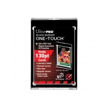 UP - 130PT Black Border UV One-Touch Magnetic Holder