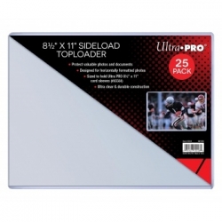 8-1/2 X 11" Side Load Toploader 25ct (sized to fit 8-1/2 x 11 card sleeves)"