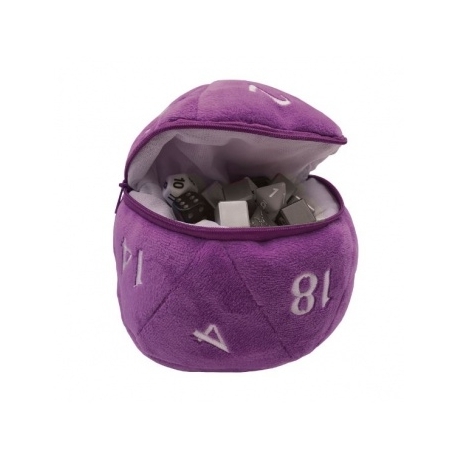 UP - D20 Plush Dice Bag - Purple