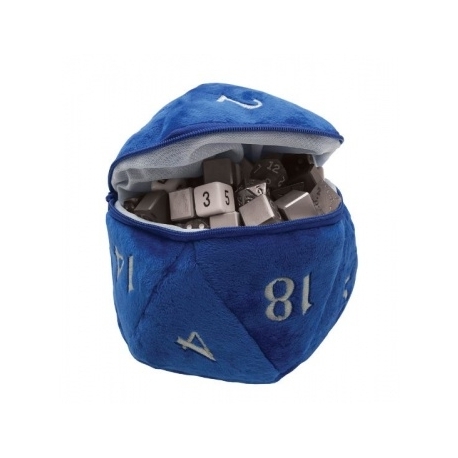 UP - D20 Plush Dice Bag - Blue